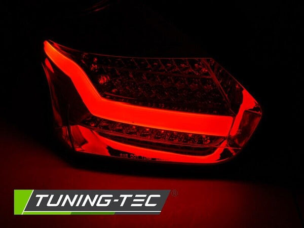 Tuning-Tec Pair LED Lightbar DRL Rear Lights FORD FOCUS 3 MK3 15-18 Chrome LHD