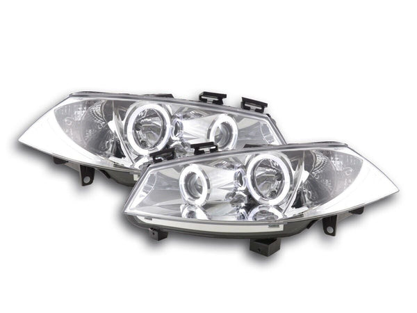 FK Pair LED DRL Halo Ring Headlights Renault Megane M 2 MK2 3/5-dr 03-06 LHD