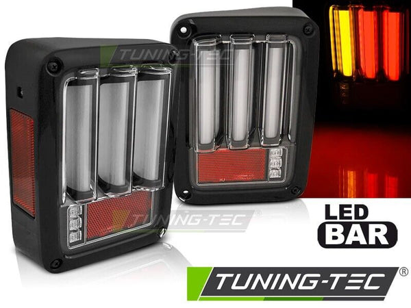 Tuning-Tec Pair LED Lightbar DRL Rear Lights CHRYSLER JEEP WRANGLER JK 07-18 LHD