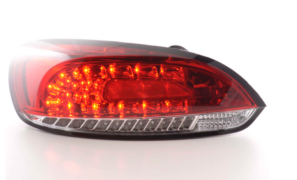 FK Paar LED-Lichtleiste RÜCKLEUCHTEN Lichtleiste DRL VW Scirocco 3 MK3 13 08+ rot klar