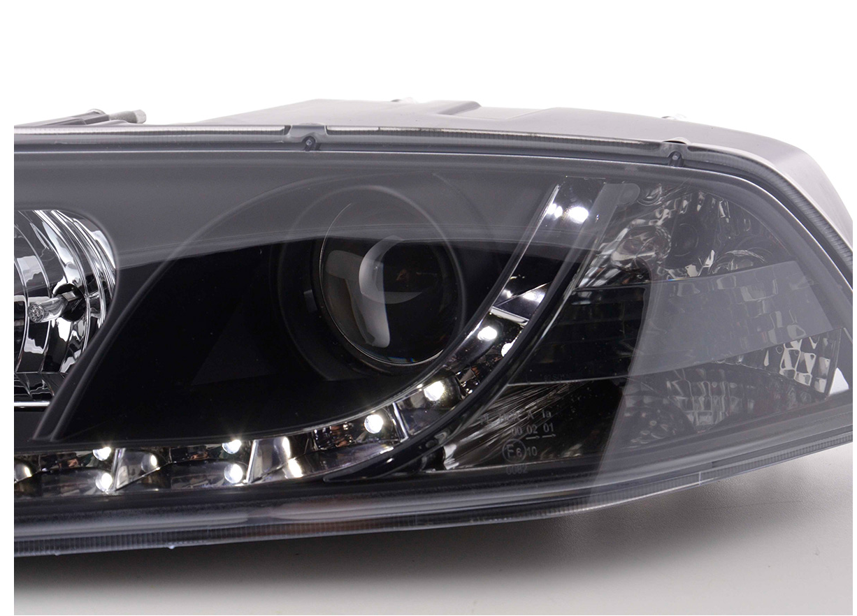 FK Pair LED DRL Halo Lightbar XENON headlights Skoda Octavia 04-08 1Z MK2 LHD