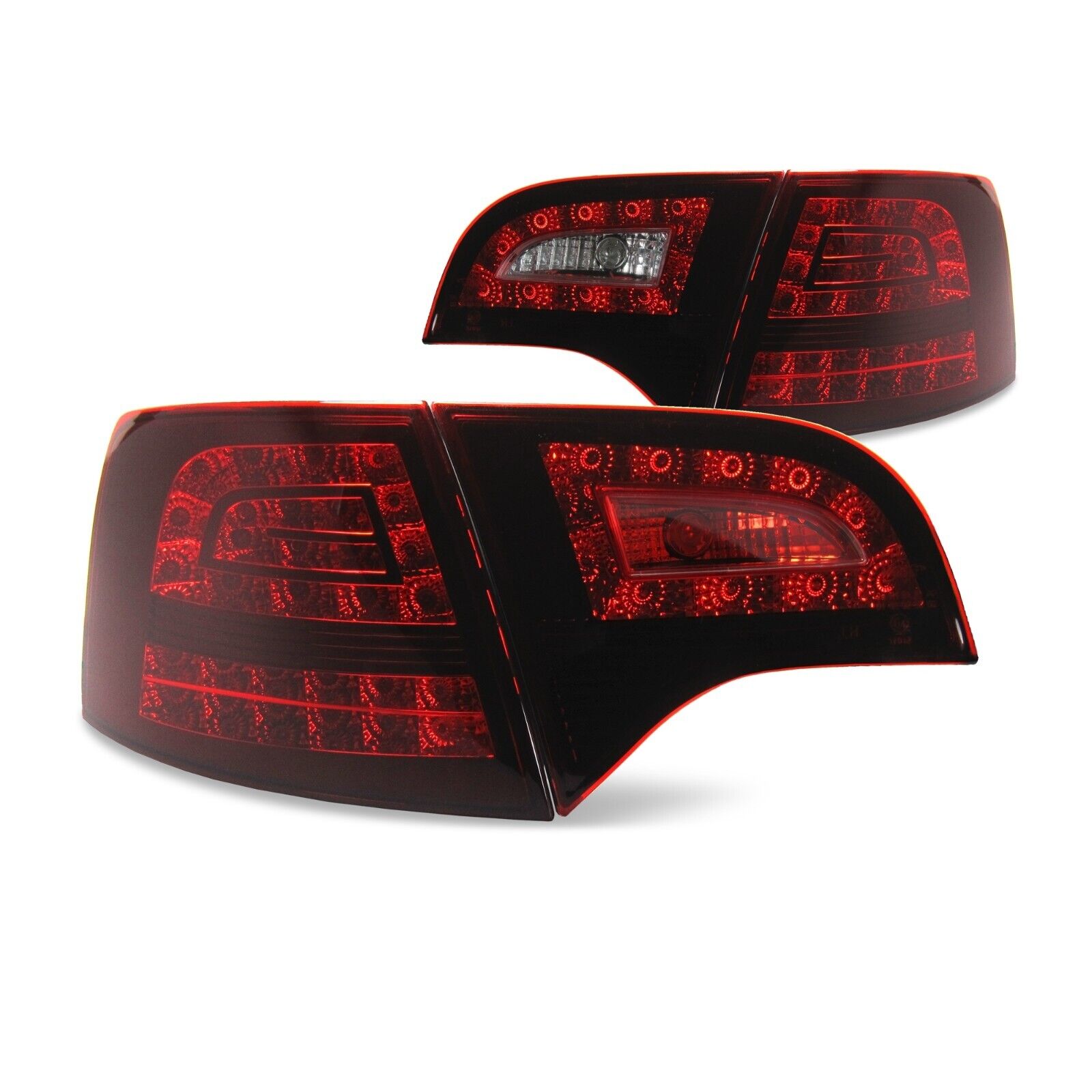 JOM Set LED DRL Lightbar REAR Lights Tail smoke red Audi A4 Avant B7 04-08 LHD