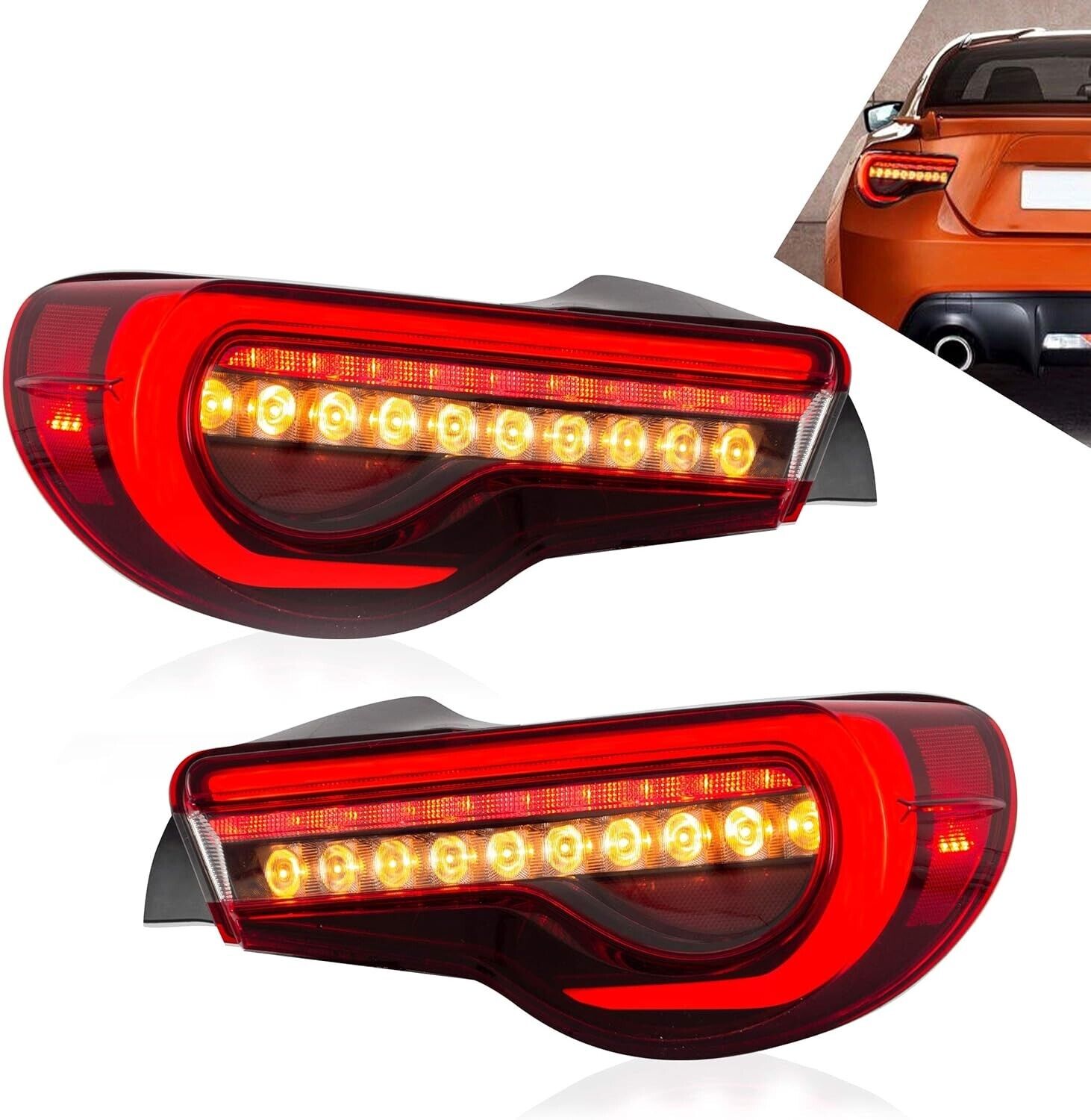 VLAND Toyota 86 GT86 BRZ Scion FR-S Lightbar LED DRL Rear Lights Tail Lamps LHD