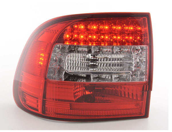 FK Pair LED DRL Lightbar REAR LIGHTS Tail Lamps Porsche Cayenne 955 02-06 red clear 9PA LHD