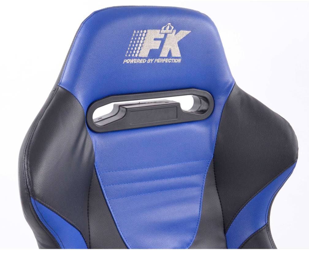 FK Universal Recline Fold Bucket Seats – Motorsport Black Blue Edition + Rutschen