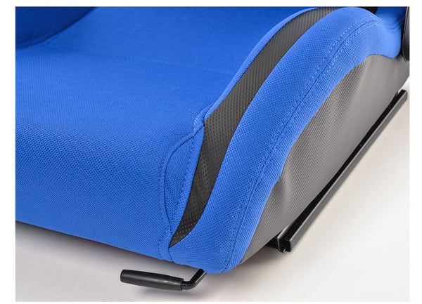 FK Universal Reclining Bucket Sports Seats - RS Carbon Fibre Design Blue Edition