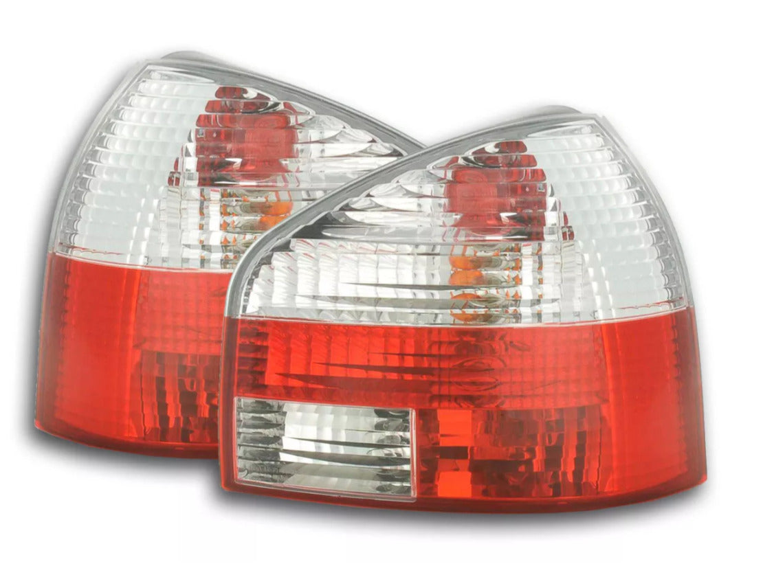 FK Pair Rear Lights Tail Lamps Audi A3 8L 96-02 red white crystal edition LHD