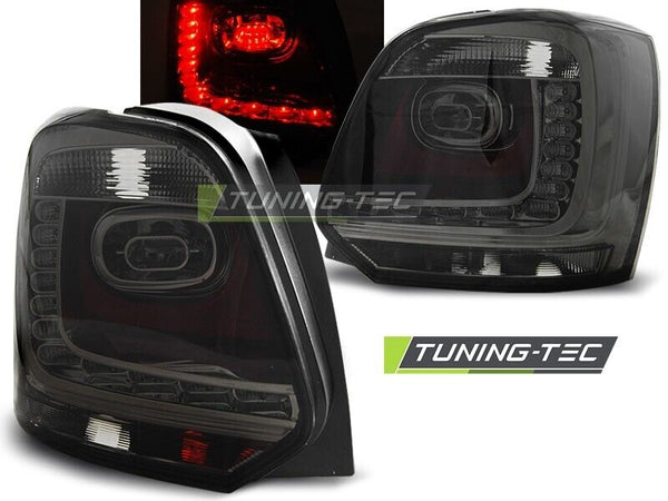 Tuning-Tec Pair LED DRL Rear Lights VW POLO 6R 09-14 Grey Smoke LHD