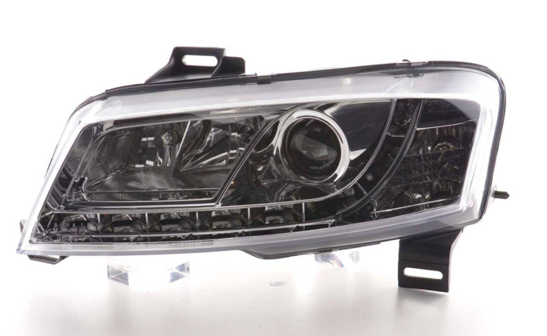 FK Pair LED DRL Lightbar Halo Headlights Fiat Stilo 3dr 192 01-07 Chrome LHD