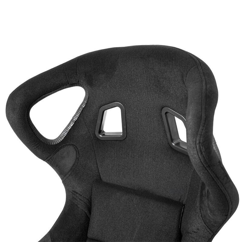 AST x2 Universal Sports Bucket Seats BS6 Race Black Fixed Back + slides