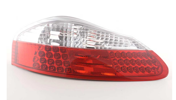 FK Paar LED-Lichtleiste DRL Rückleuchten Porsche Boxster 986 1996–2004, klares Rot, LHD