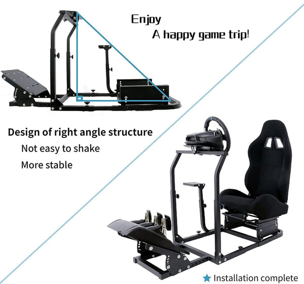 AZ Driving Game Sim Racing Frame Rig for Seat Wheel Pedals Xbox PS PC ...
