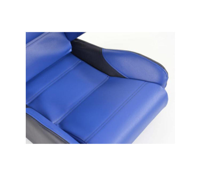 FK Pair Universal Reclining Bucket Motorsport Seats Blue on Black Edition