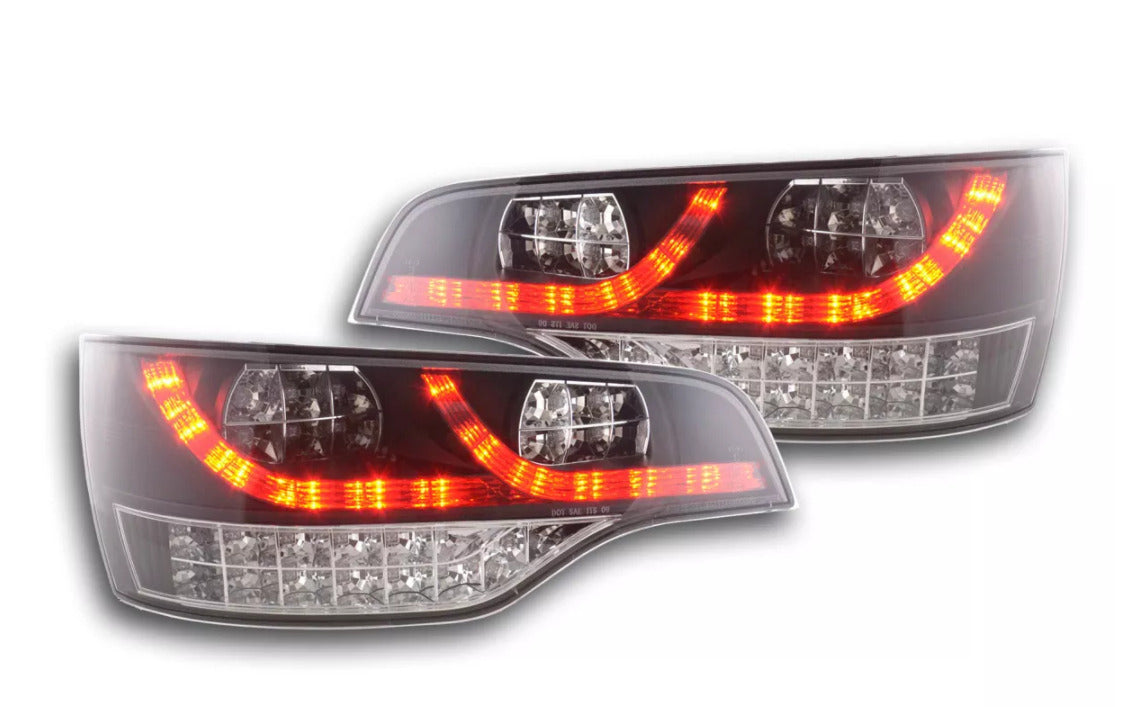 FK Pair Audi Q7 4L 06+ black smoke LED Lightbar DRL REAR LIGHTS TAIL LAMPS LHD