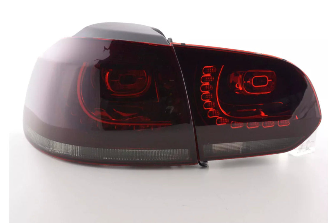 FK VW GOLF MK6 MK 6 08-12 1K LED REAR LIGHTS LAMPS TAIL BLACK LHD GTI LOOK