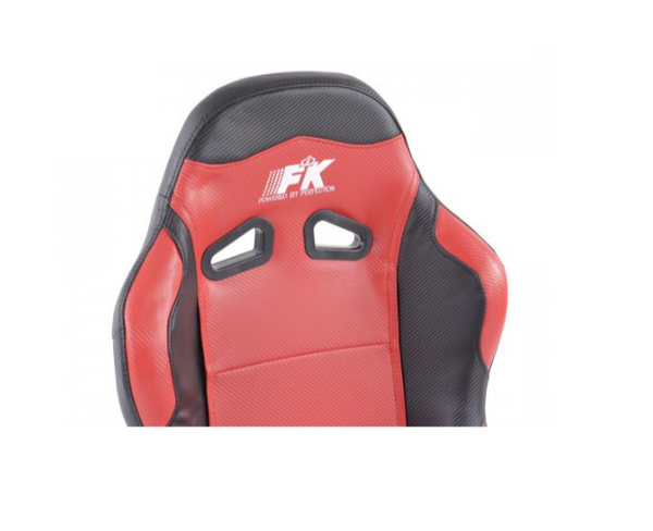 FK Universal Reclining Bucket Sports Seats - Red Carbon Design & Black Edition