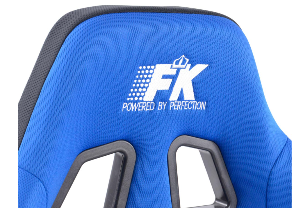 FK Pair Universal Recline & Fold Fwd Bucket Sports Seats Black & BLUE