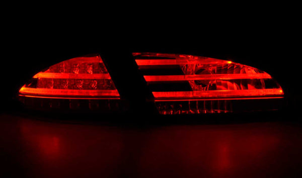 FK Pair LED Rear Lights Lightbar Seat Leon 2 MK2 1P 05-09 Red Clear LHD