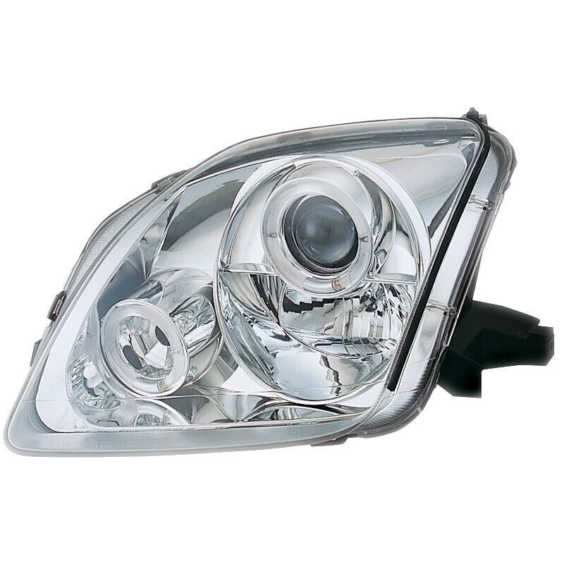 AS Pair LED DRL Halo Ring Eye Headlights Honda Prelude 97-01 Chrome LHD
