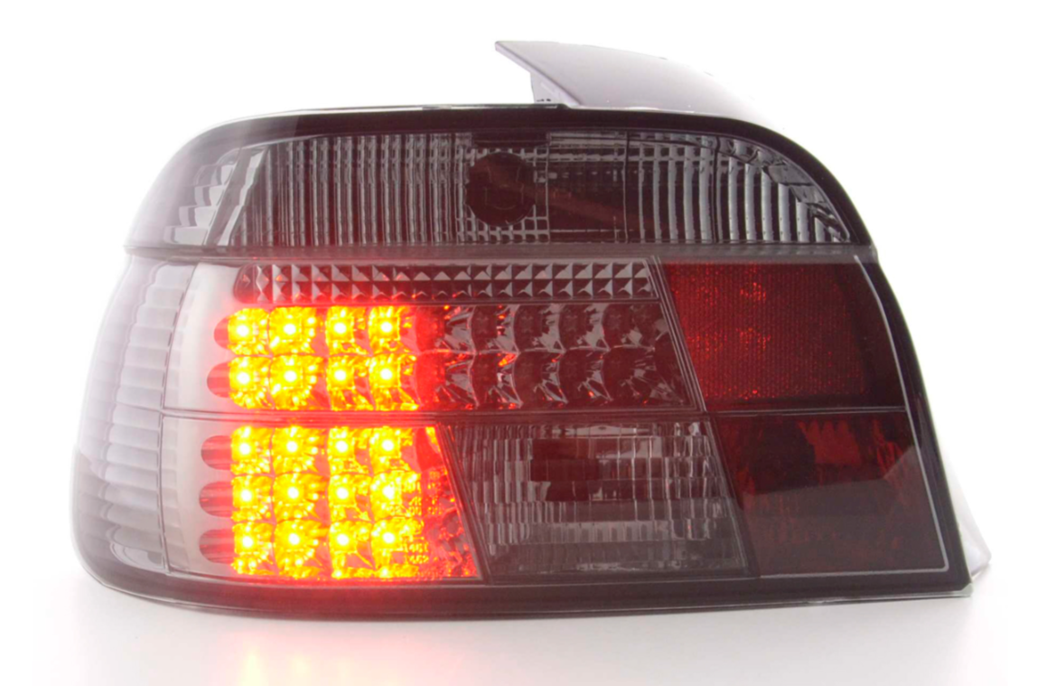 FK Paar LED-Rückleuchten BMW 5er E39 95-00 520 528 540 M5 Rauchschwarz