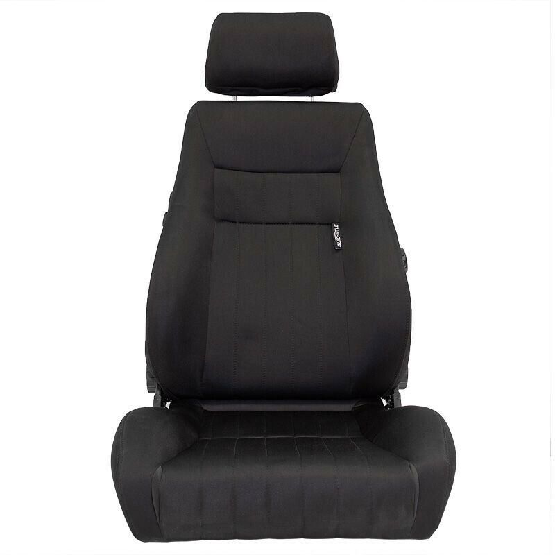 Autostyle Black Classic Car Retro Kit Sports Car Bucket Seats x2 Fabric Edition