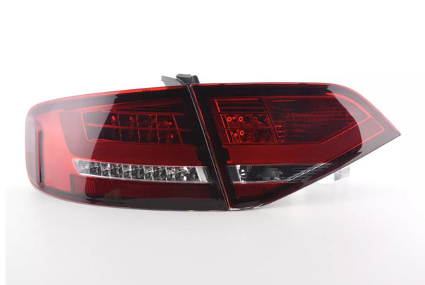 FK Pair LED REAR LIGHTS Lightbar DRL Audi A4 B8 8K Saloon 07-11 red S4 S-Line