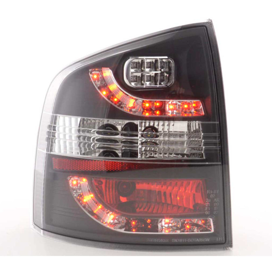 FK Pair SKODA OCTAVIA 2 MK2 1Z ESTATE LED REAR LIGHTS Chrome 05-12 Combi