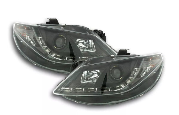 FK Pair LED DRL Projector Lightbar Halo Headlights Seat Ibiza 4 MK4 6J 08+ LHD