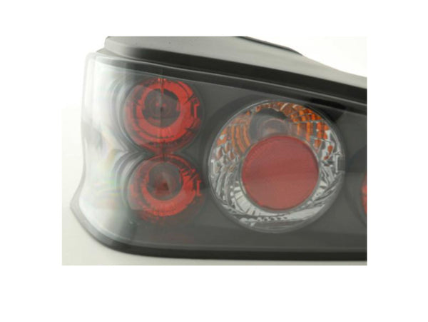 FK Pair Crystal REAR LIGHTS Peugeot 106 2 S2 1C 1A 96-03 black red LHD