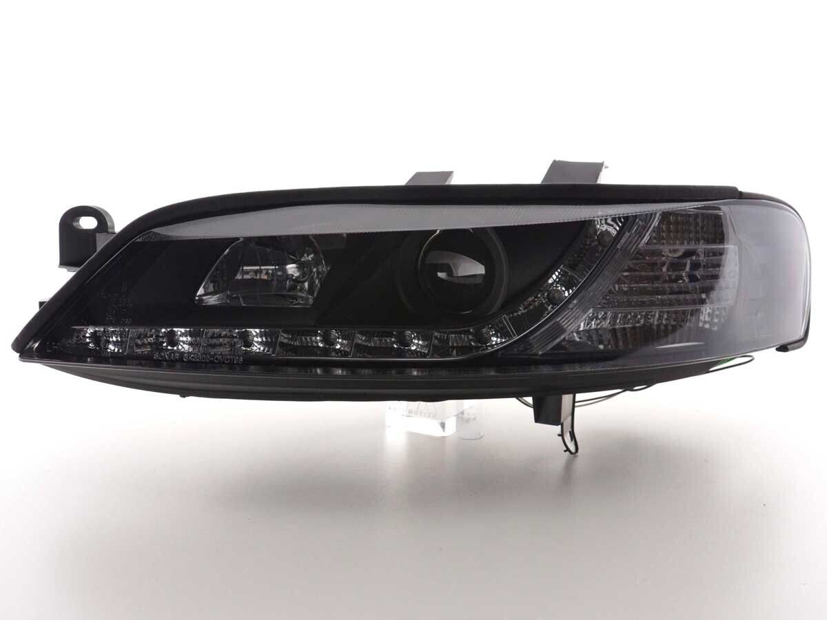 FK LED Halo LIGHTBAR LUXE Headlights DRL Vauxhall Opel Vectra B 96-99 black LHD