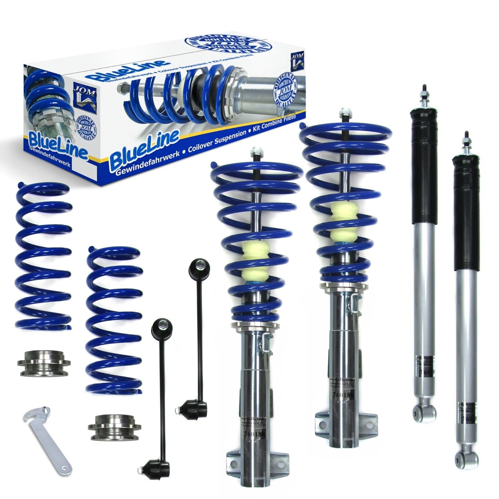 JOM Blueline Lowering Coilovers MB W203 C-Class Saloon Coupe C180 to C320 C28 T