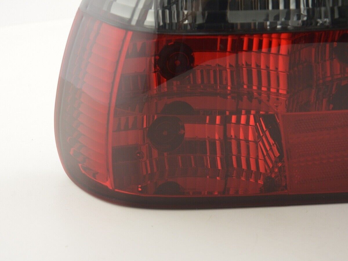 FK Pair BMW e38 7 Series 95-02 Red & Black Rear Lights Tail Lamps Crystal LHD