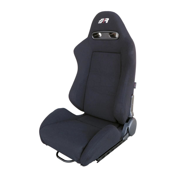 Simoni Racing Black Reclining Lando x1 Universal Sports Bucket Seat + Runners