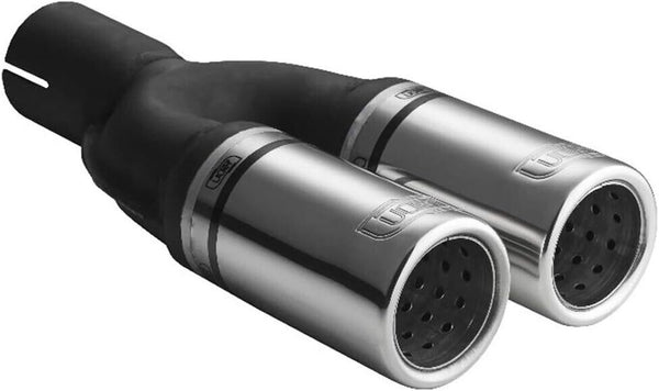 Ulter Sport Exhaust finisher Double Twin Exit Round Ø60mm Length 170mm