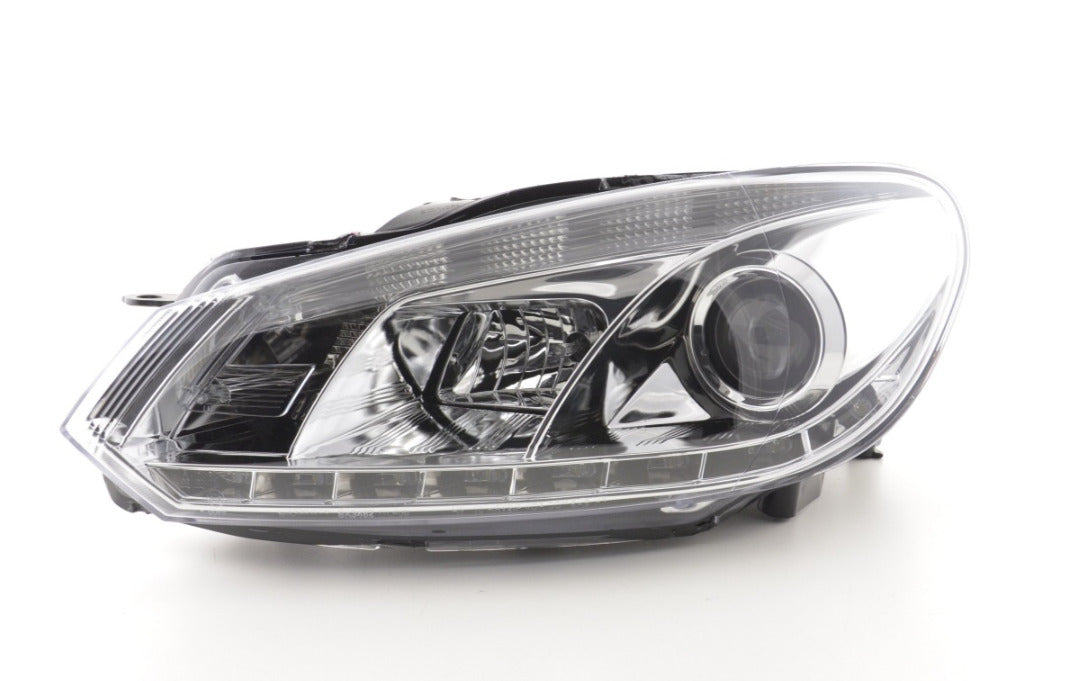 FK Set VW Golf 6 MK6 LED Devil Eye Project Headlights DRL GTI R20 08+ Chrome RHD