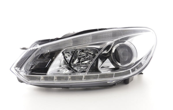 FK Set VW Golf 6 MK6 LED Devil Eye Project Headlights DRL GTI R20 08+ Chrome RHD