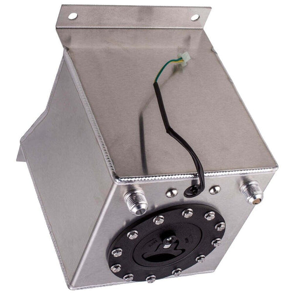 MXPR Universal 2.5 Gallon 10L Fuel Cell Tank Lightweight Aluminum + fuel sender