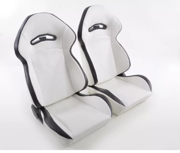 FK Par Universales Reclinable Cubo SPORTS Seats White Hammerhead Shark Edición