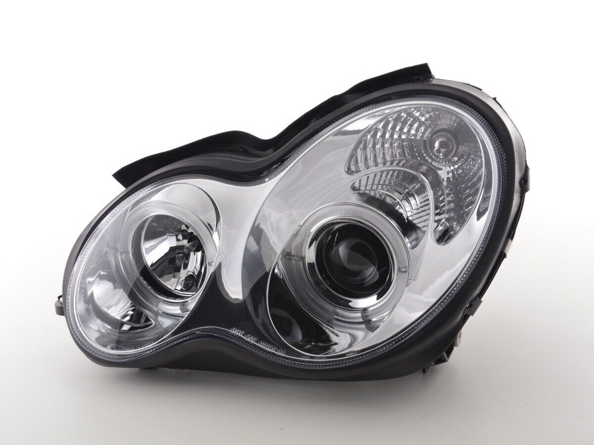 FK LED DRL Angel Eye Halo Ring Headlights Mercedes C-Class W203 203 00-07 LHD