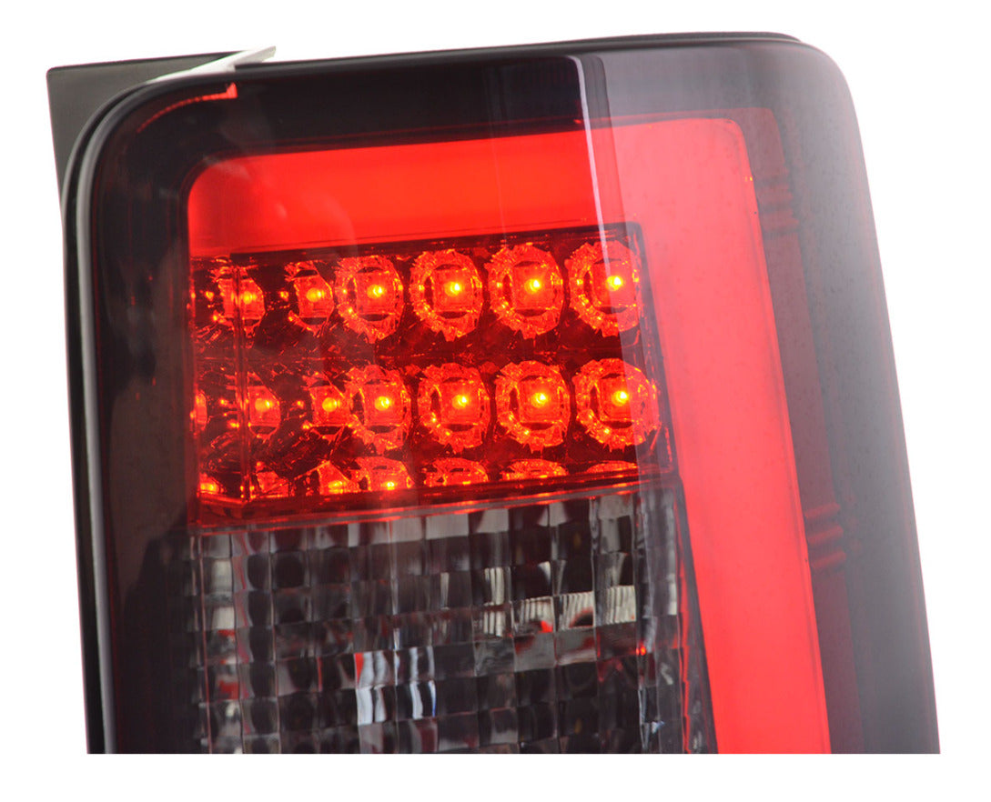 FK Pair LED DRL Lightbar Rear Lights Tail VW Caddy 2K 03-15 black red smoke LHD