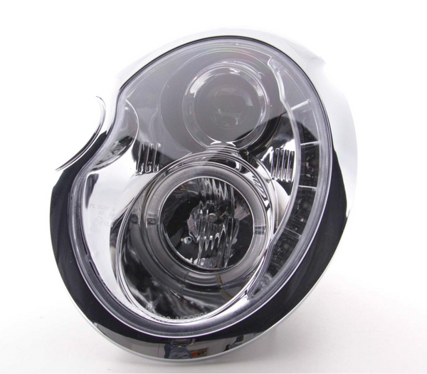 FK Pair LED DRL Halo Ring headlights BMW Mini Cooper S JCW R50 01-06 chrome LHD