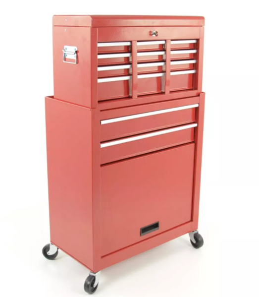 FK mechanic workshop metal trolley set tool box XL storage chest bb drawers red