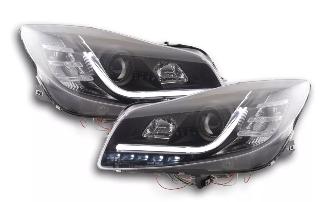 FK Opel Insignia 08+ LED DRL Devil Eye Halo Lightbar Headlights Plug & Play LHD