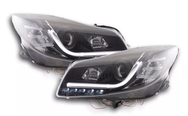 FK Opel Insignia 08+ LED DRL Devil Eye Halo Lightbar Headlights Plug & Play LHD