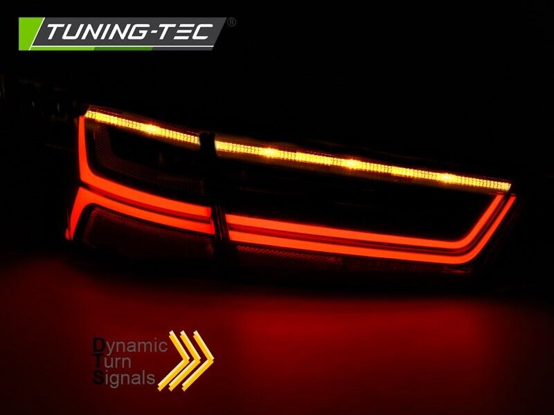 Tuning-Tec Pair LED Lightbar DRL Rear Lights AUDI A6 C7 11-14 Saloon SMOKE LHD