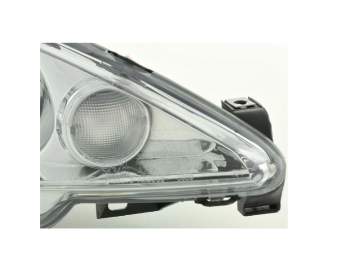 FK Paar LED DRL Halo Projektorscheinwerfer Peugeot 206 98-03 Chrom LHD