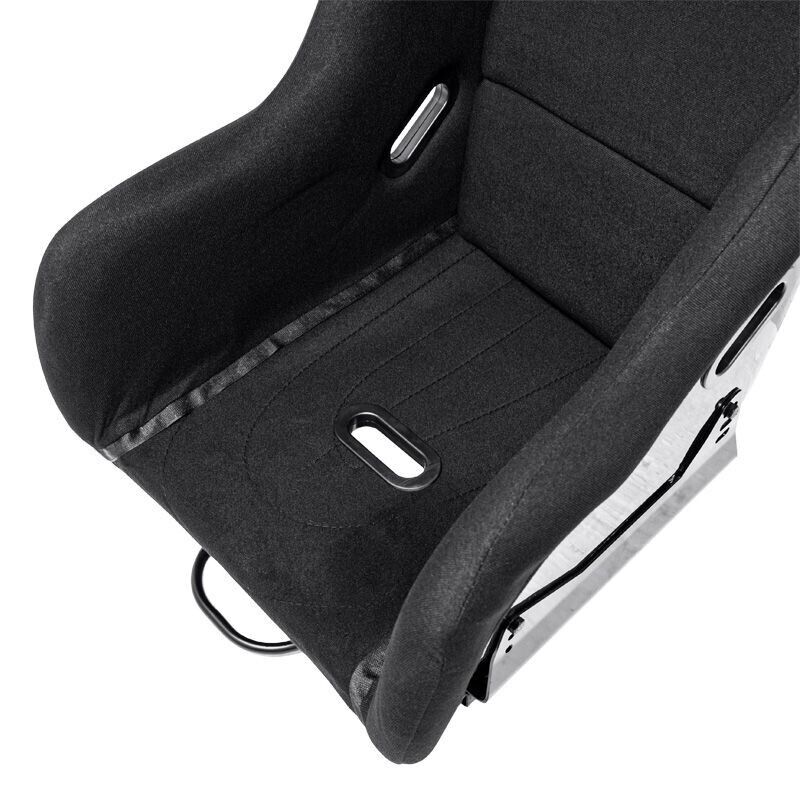 x1 ATS Black HD Textile Racing Car / Simulator Bucket Seat fibreglass back