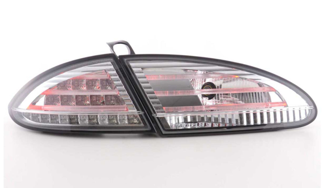 FK Pair LED Rear Lights Lightbar Seat Leon 2 MK2 1P 05-09 Chrome Light Bar LHD