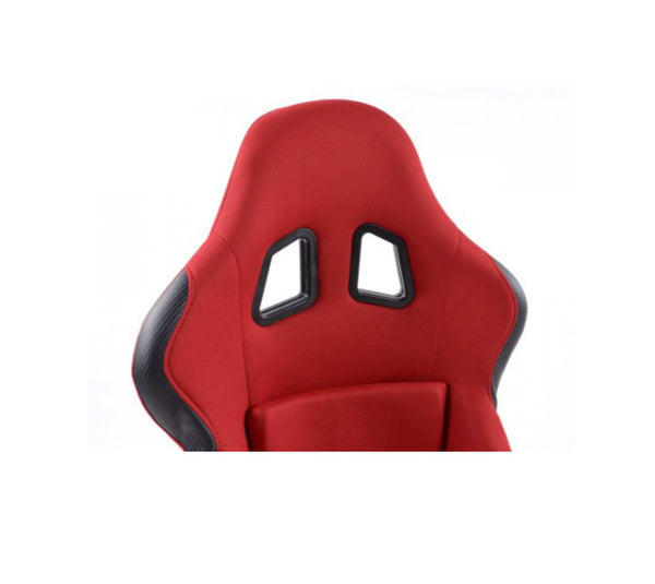 FK Universal Full Fixed Back Bucket Sports Seats RED Edition Track Drift STyle