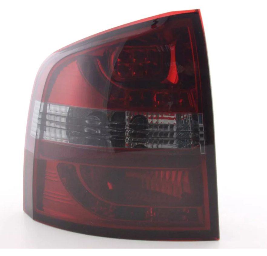 FK Paar SKODA OCTAVIA 2 MK2 1Z Kombi LED-Rückleuchten, rauchrot, rauchrot, 05–12